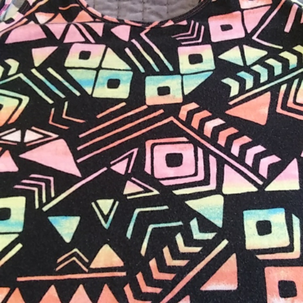 Stretchy cotton spandex geometric print dress from Victorias Secret PINK, GUC - Picture 6 of 6